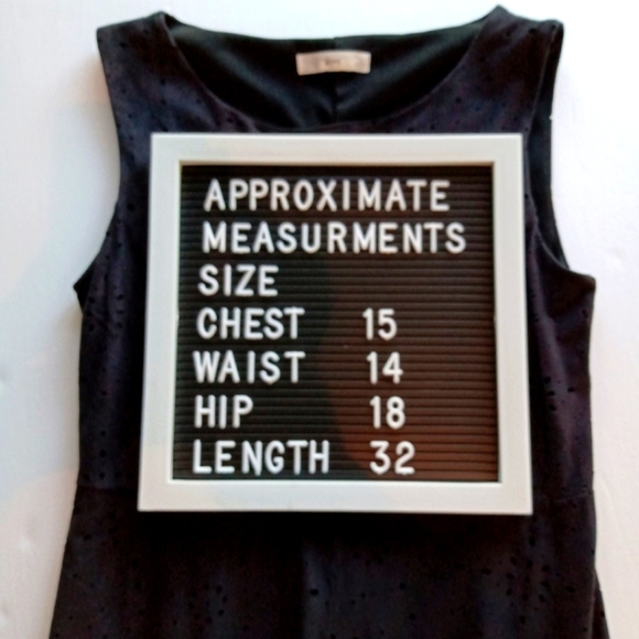 RIPE Sleeveless Laser Cut Little Black Dress S-M - Picture 8 of 8